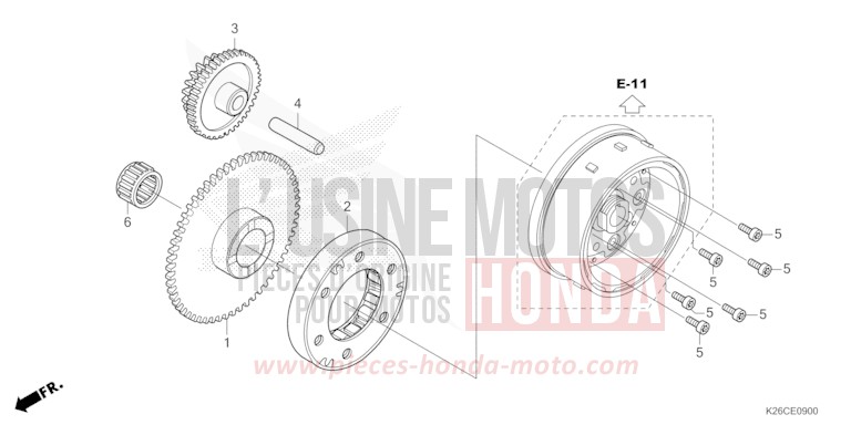 STARTING CLUTCH for MSX GROM A CANDY VICTORY BLUE (B214) from 2024